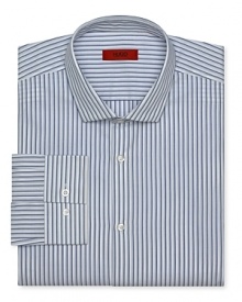 Classic and refined, this handsome HUGO dress shirt adds polish to your dress wardrobe. Classic and refined, this handsome HUGO dress shirt adds polish to your dress wardrobe.