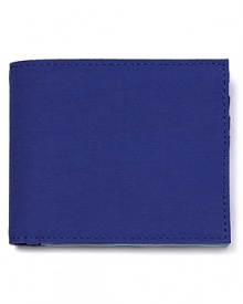 Bright blocks of vibrant color give your wallet an artful touch.