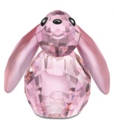 Some bunny to love. With a coat of faceted rose crystal and floppy frosted ears, Bella is surely the sweetest rabbit in Lovlots City Park. An adorable pet for Swarovski collectors!