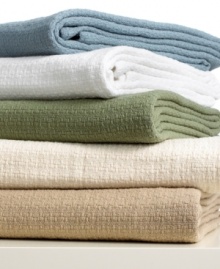 Sumptuously soft with a classic appeal, this Lauren by Ralph Lauren blanket makes a cozy addition to your bed. Featuring a basketweave design in pure cotton. Choose from five soothing hues. Sumptuously soft with a classic appeal, this Lauren by Ralph Lauren blanket makes a cozy addition to your bed. Featuring a basketweave design in pure cotton. Choose from five soothing hues.