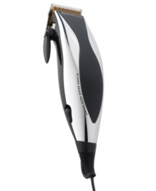 Face it... with confidence! Unveil the new you with this expert grooming kit, the at-home solution to putting your best face forward. Titanium-coated blades with 8 hair length adjustable combs, an exclusive neck liner and other grooming essentials set up shop in a split second. 5-year warranty. Model HC-822. Face it... with confidence! Unveil the new you with this expert grooming kit, the at-home solution to putting your best face forward. Titanium-coated blades with 8 hair length adjustable combs, an exclusive neck liner and other grooming essentials set up shop in a split second. 5-year warranty. Model HC-822.