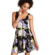 Garden darlin': A bounty of lush flowers bring this sweet skater dress to life! From Fire.