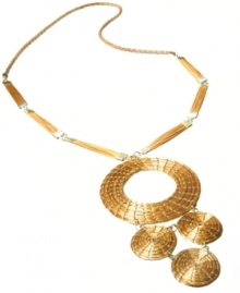 Through the use of indigenous fiber materials like buri and organic golden grass, found only in Brasil, Art da Terra creates handcrafted costume and fashion jewelry and handbags. The technique of intertwining golden grass, natural fibers and textiles into intricate designs by hand adds distinctive character to Art da Terra's creations. Own a piece of Brasil with this detailed necklace made from golden straw found in the Amazon. Discover Brasil. The bold colors. The exotic scents. The sensual textures. The natural sensations. Only at Macy's. Through the use of indigenous fiber materials like buri and organic golden grass, found only in Brasil, Art da Terra creates handcrafted costume and fashion jewelry and handbags. The technique of intertwining golden grass, natural fibers and textiles into intricate designs by hand adds distinctive character to Art da Terra's creations. Own a piece of Brasil with this detailed necklace made from golden straw found in the Amazon. Discover Brasil. The bold colors. The exotic scents. The sensual textures. The natural sensations. Only at Macy's.