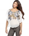 Be garden party pretty in this chiffon top from BCX that wears as light as air!