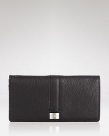 Elevate your essentials with Cole Haan's leather wallet, boasting spots for your coins, cards and cash. Take (bank) note: this accessory packs a color-pop.