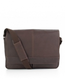 On the dusty road or the city sidewalk, this rugged messenger is ideal for comfortable over-the-shoulder transport. Beneath the flapover closure, you'll find a roomy main compartment and front pockets with organizer features, including a cell phone pocket. Limited lifetime warranty. On the dusty road or the city sidewalk, this rugged messenger is ideal for comfortable over-the-shoulder transport. Beneath the flapover closure, you'll find a roomy main compartment and front pockets with organizer features, including a cell phone pocket. Limited lifetime warranty.