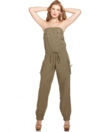 Rampage's jumpsuit is perfect for a casual day of endless summer fun. Pair it with a chunky necklace to dress it up a bit. Rampage's jumpsuit is perfect for a casual day of endless summer fun. Pair it with a chunky necklace to dress it up a bit.