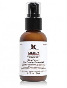 High Potency Skin Firming Concentrate. Powerful, skin-firming concentrate is formulated with a potent blend of ingredients to significantly improve the skin's appearance on the face, neck and décolleté. With continued use over time, this treatment has a significant and progressive effect firmness and smoothness. 1.7 oz. High Potency Skin Firming Concentrate. Powerful, skin-firming concentrate is formulated with a potent blend of ingredients to significantly improve the skin's appearance on the face, neck and décolleté. With continued use over time, this treatment has a significant and progressive effect firmness and smoothness. 1.7 oz.