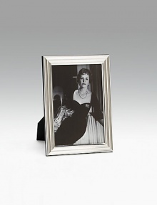 A timeless design crafted for only your most precious photographs in varnished silverplate. Silverplated metal Accommodates a 5 X 7 photograph Imported DIMENSION INFORMATION3 X 4 (4 X 5 overall)4 X 6 (5 X 7 overall) A timeless design crafted for only your most precious photographs in varnished silverplate. Silverplated metal Accommodates a 5 X 7 photograph Imported DIMENSION INFORMATION3 X 4 (4 X 5 overall)4 X 6 (5 X 7 overall)