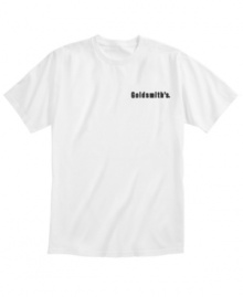This iconic T-shirt pays tribute to Memphis' greatest store. A tradition of the south since 1870, Goldsmith's graceful cursive logo became a symbol for great taste and impeccable customer service. The landmark building on Main Street was more than just a store with the 1960 launch of the Enchanted Forest, an animated adventure-land for kids. This iconic T-shirt pays tribute to Memphis' greatest store. A tradition of the south since 1870, Goldsmith's graceful cursive logo became a symbol for great taste and impeccable customer service. The landmark building on Main Street was more than just a store with the 1960 launch of the Enchanted Forest, an animated adventure-land for kids.