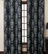 Boasting a bold, shimmering Damask design, the Riley window panel re-creates this antique-inspired pattern with modern metal grommets for a chic and smooth drape. Offered in several two-toned looks to complement your chosen hues at home.