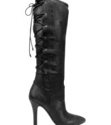 The best views are from the back. The lace-up back of BCBGeneration's Erinn boots is so fabulously sexy, you'll be counting down the seconds until it's time to walk away.