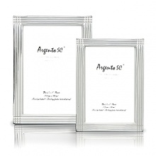 Photo frames by Argento feature unique and authentic tarnish free sterling silver. Hand made and uniquely crafted in Italy.