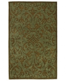 Make your home your sanctuary with this Utopia rug from Sphinx. Soft blue and chocolate hues bring life to an elegantly scrolled motif, enhancing your decor with simple, classic beauty. With an ultrasoft, lustrous finish for a blissful result. Make your home your sanctuary with this Utopia rug from Sphinx. Soft blue and chocolate hues bring life to an elegantly scrolled motif, enhancing your decor with simple, classic beauty. With an ultrasoft, lustrous finish for a blissful result.