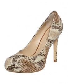Go out on a limb. INC International Concepts outfits the timeless silhouette of the Lilly pumps with an exotic snake print for a daring style statement. Go out on a limb. INC International Concepts outfits the timeless silhouette of the Lilly pumps with an exotic snake print for a daring style statement.