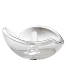 Show some love. With a soft heart shape in radiant crystal, this Nambe ring holder is a fitting place for your most precious baubles. A sweet shower or engagement gift for brides to be. Show some love. With a soft heart shape in radiant crystal, this Nambe ring holder is a fitting place for your most precious baubles. A sweet shower or engagement gift for brides to be.