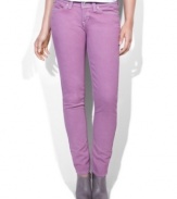 Colorize your outfit with Levi's awesome Demi Curve skinny jeans -- a great way to bring pop factor to your every day look!