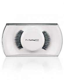Natural-style length, wispy. Black. M.A.C Lashes are handmade to exact specifications. Each pattern and design is perfectly shaped and arranged to give a striking effect, whether the look is natural or dramatic. Available in a variety of shapes and densities. If properly cared for, lashes can be reshaped or adorned if desired. Natural-style length, wispy. Black. M.A.C Lashes are handmade to exact specifications. Each pattern and design is perfectly shaped and arranged to give a striking effect, whether the look is natural or dramatic. Available in a variety of shapes and densities. If properly cared for, lashes can be reshaped or adorned if desired.