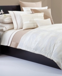 This Galleria decorative pillow from Hugo Boss is the perfect finishing touch for your bedding ensemble. Its cotton/leather texture adds a layer of sophistication. Zipper closure. This Galleria decorative pillow from Hugo Boss is the perfect finishing touch for your bedding ensemble. Its cotton/leather texture adds a layer of sophistication. Zipper closure.