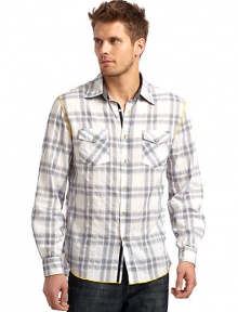 THE LOOKShirt collarButton frontChest flap pocketsTHE MATERIALCottonCARE & ORIGINMachine washImported
