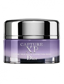 Capture XP Ultimate Wrinkle Correction Eye Crème Capture XP is Dior's wrinkle-smoothing skincare collection that preserves and restores the density beneath each wrinkle. The unique Dior HYALU-STEMTM ingredient complex works both in the epidermis, to revitalize the potential of youth preserving cells to plump the skin and rebuild lost density, and in the dermis, to promote synthesis of hyaluronic acid. Wrinkles are immediately smoothed and are intensely reduced after one month. 0.5 oz.