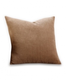 Featuring subtle allover striping in versatile, solid tones, the Stretch Stripe decorative pillow from Sure Fit instantly refreshes your furniture with style and comfort. Easy to care for, it can be tossed in the wash. Featuring subtle allover striping in versatile, solid tones, the Stretch Stripe decorative pillow from Sure Fit instantly refreshes your furniture with style and comfort. Easy to care for, it can be tossed in the wash.