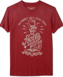 When you're out on the corner you'll be looking fresh in this Alphabet City Boxing Club t-shirt from Lucky Brand Jeans.
