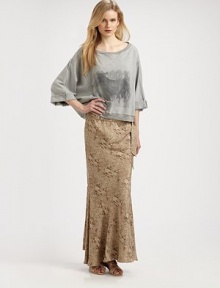 Playful animal prints converge on this silk maxi silhouette.Side-tie drawstring waistFitted at hipsFlared hemAbout 40 longSilkDry cleanImportedModel shown is 5'9½ (176cm) wearing US size Small. Playful animal prints converge on this silk maxi silhouette.Side-tie drawstring waistFitted at hipsFlared hemAbout 40 longSilkDry cleanImportedModel shown is 5'9½ (176cm) wearing US size Small.