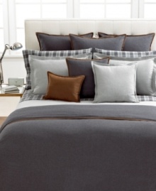 This Holden sham from Lauren Ralph Lauren transforms your bed into the ultimate retreat & evokes a feeling of warmth & relaxation with a flannel landscape with stitch down flange, rows of channel stitching and a back side button closure. This Holden sham from Lauren Ralph Lauren transforms your bed into the ultimate retreat & evokes a feeling of warmth & relaxation with a flannel landscape with stitch down flange, rows of channel stitching and a back side button closure.