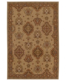 Vintage-inspired tones of beige, celadon and salmon are brilliantly rendered in an old-world floral and medallion motif in the Bellingham area rug from Karastan. Made in the USA of pure New Zealand wool for durable composition and ultimate softness. Vintage-inspired tones of beige, celadon and salmon are brilliantly rendered in an old-world floral and medallion motif in the Bellingham area rug from Karastan. Made in the USA of pure New Zealand wool for durable composition and ultimate softness.