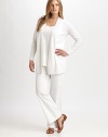 The perfect wear-everywhere piece, in an ultra-soft, lightweight linen/cotton blend.Open frontLong sleevesRib-knit cuffs and hemlineAbout 31 from shoulder to hem56% linen/44% cottonDry cleanImported