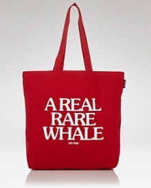 Jack Spade Real Rare Whale Canvas Tote Bag
