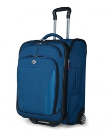 Take charge of travel with a lightweight promise that follows wherever you go. Ergonomically-designed to smoothly sail through busy terminals with effortless direction from an easy-to-use push-button locking handle system. Decked with multiple interior and exterior pockets for easy access to must-haves when you need them most. 10-year limited warranty. Take charge of travel with a lightweight promise that follows wherever you go. Ergonomically-designed to smoothly sail through busy terminals with effortless direction from an easy-to-use push-button locking handle system. Decked with multiple interior and exterior pockets for easy access to must-haves when you need them most. 10-year limited warranty.