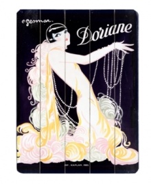 Jazz things up. With all the beads and bob of a 1920s glamor queen, Doriane recalls the exciting era of head-turning flapper fashion. A fabulous sign for homes with a vintage edge, in rustic wood. Jazz things up. With all the beads and bob of a 1920s glamor queen, Doriane recalls the exciting era of head-turning flapper fashion. A fabulous sign for homes with a vintage edge, in rustic wood.