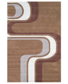 Go with the flow. This artful rug from Momeni's Lil Mo Hipster collection is the perfect update for an outgrown decor. A retro striped pattern with light blues and chocolate brown travels across the army green colorway for a look that's unmistakably skater-inspired. Hand-tufted mod-acrylic is soft, strong and flame-retardent. Go with the flow. This artful rug from Momeni's Lil Mo Hipster collection is the perfect update for an outgrown decor. A retro striped pattern with light blues and chocolate brown travels across the army green colorway for a look that's unmistakably skater-inspired. Hand-tufted mod-acrylic is soft, strong and flame-retardent.