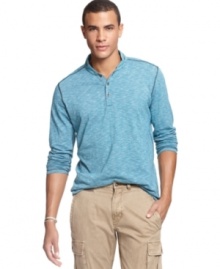 Cultivate your casual cool look with by changing your t-shirt style. This contrast collared henley from Bar III updates your laid-back style with ease. Cultivate your casual cool look with by changing your t-shirt style. This contrast collared henley from Bar III updates your laid-back style with ease.
