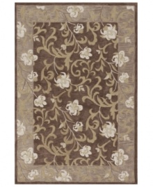 With a riot of blossoms and vines in a beautiful taupe palette, Dalyn's elegant Galleria rug is simply made to be admired. But the best part is that a durable poly-acrylic weave makes the lovely rug perfect for high-traffic areas! With a riot of blossoms and vines in a beautiful taupe palette, Dalyn's elegant Galleria rug is simply made to be admired. But the best part is that a durable poly-acrylic weave makes the lovely rug perfect for high-traffic areas!