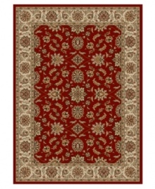 Rendered with intricate floral designs in a sumptuous red and neutral color palette, this area rug set from Kenneth Mink offers a cohesive look for your entire home. Woven of plush olefin for lasting softness and durability. Includes five rugs. Rendered with intricate floral designs in a sumptuous red and neutral color palette, this area rug set from Kenneth Mink offers a cohesive look for your entire home. Woven of plush olefin for lasting softness and durability. Includes five rugs.