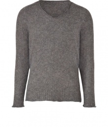 Elegant, streamlined staples anchor any wardrobe, and this grey pullover from Marc Jacobs proves a ready addition to any closet - Crafted from a soft, lighter-weight virgin wool and alpaca blend - Slim, straight cut - V-neck and rib trim at hem and cuffs - Seamlessly transitions from work to weekend and pairs perfectly with jeans, chinos, cords or dress trousers Elegant, streamlined staples anchor any wardrobe, and this grey pullover from Marc Jacobs proves a ready addition to any closet - Crafted from a soft, lighter-weight virgin wool and alpaca blend - Slim, straight cut - V-neck and rib trim at hem and cuffs - Seamlessly transitions from work to weekend and pairs perfectly with jeans, chinos, cords or dress trousers