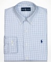 Versatile enough for year-round style and everyday cool, this Polo Ralph Lauren dress shirt is a prime time player for workweek rotation.