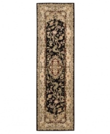 Expand beyond the standard borders of the room-size rectangle with the Nourison 2000 area rug collection. Classic in design, of the moment, while still boasting a chic sophistication, this rug features a medley of black and taupe with a floral pattern as intricate as a botanical drawing. Expand beyond the standard borders of the room-size rectangle with the Nourison 2000 area rug collection. Classic in design, of the moment, while still boasting a chic sophistication, this rug features a medley of black and taupe with a floral pattern as intricate as a botanical drawing.