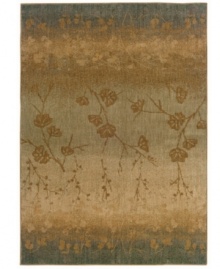 Subtle floral accents branch out on a background of faded browns and blues, adding instant charm to this alluring area rug from Sphinx. Pairing hard-twist nylon construction with a special dyeing technique, this piece is designed to recreate the look and feel of the finest antique rugs. Subtle floral accents branch out on a background of faded browns and blues, adding instant charm to this alluring area rug from Sphinx. Pairing hard-twist nylon construction with a special dyeing technique, this piece is designed to recreate the look and feel of the finest antique rugs.