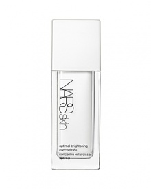 Infused with NARS exclusive Light Reflecting Complex™, this advanced radiance-boosting concentrate brightens the complexion and reduces the appearance of dark spots for a brighter, healthier-looking, more even appearance. Encapsulated Noni Fruit Extract revitalizes the skin and boosts cellular energy, helping skin cells perform at their optimal level.* Fortified with Yeast Polysaccharides, ingredients proven to improve micro-circulation, Optimal Brightening Concentrate awakens the skin and illuminates the complexion. Multi-Action Vitamin C brightens and clarifies as it reduces the production of tyrosine, helping prevent the appearance of hyper-pigmentation. The appearance of dark spots fade from view as a bright, luminous, clear and even appearance emerges. Optimal Brightening Concentrate revives skin on contact. Skin appears more revitalized and illuminated. With an even, toned and bright complexion, makeup glows and lasts longer than ever. *in-vitro test For all skin typesDermatologist Tested Non-Comedogenic Synthetic Fragrance Free Paraben Free Alcohol Free