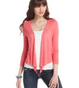 Fill your wardrobe with bright and basic layers, like this slub knit cardigan from It's Our Time!