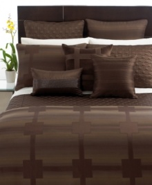 Sleek and sophisticated, this Hotel Collection bedskirt completes your bed with rich color finished with a slight sheen. Featuring split corners. Sleek and sophisticated, this Hotel Collection bedskirt completes your bed with rich color finished with a slight sheen. Featuring split corners.