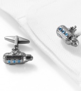 Subvert poor style with these submarine cufflinks from Kenneth Cole Reaction.