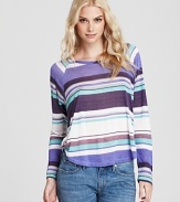 The vibrantly hued stripes of this Splendid tee keep your off-duty look in line.