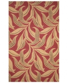 The Ravella Leaf area rug infuses contemporary leaf graphics with rich color, creating subtle, exotic appeal for the modern home. Neutral and warm tones make this pattern accessible to any room décor and its hand-tufted detailing makes it durable enough to withstand heavy traffic, indoors or out. The Ravella Leaf area rug infuses contemporary leaf graphics with rich color, creating subtle, exotic appeal for the modern home. Neutral and warm tones make this pattern accessible to any room décor and its hand-tufted detailing makes it durable enough to withstand heavy traffic, indoors or out.