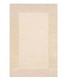 A looped center of mottled tones is framed by rich color in tufted pile, presenting a modern area rug that is both casual and practical. Hand tufted in India of pure wool fibers, the Madrid area rug is a comforting, stylish addition to any decor. A looped center of mottled tones is framed by rich color in tufted pile, presenting a modern area rug that is both casual and practical. Hand tufted in India of pure wool fibers, the Madrid area rug is a comforting, stylish addition to any decor.