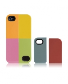 Pick your palette. Case-Mate's cool customized Quartet case let's you mix and match the interchangeable pieces to snap together your own colorful combo design for your iPhone 4. Pick your palette. Case-Mate's cool customized Quartet case let's you mix and match the interchangeable pieces to snap together your own colorful combo design for your iPhone 4.